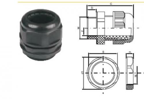 Сальник MG 16 диаметр проводника 6-10мм IP68 - YSA10-10-16-68-K02 - ИЭК
