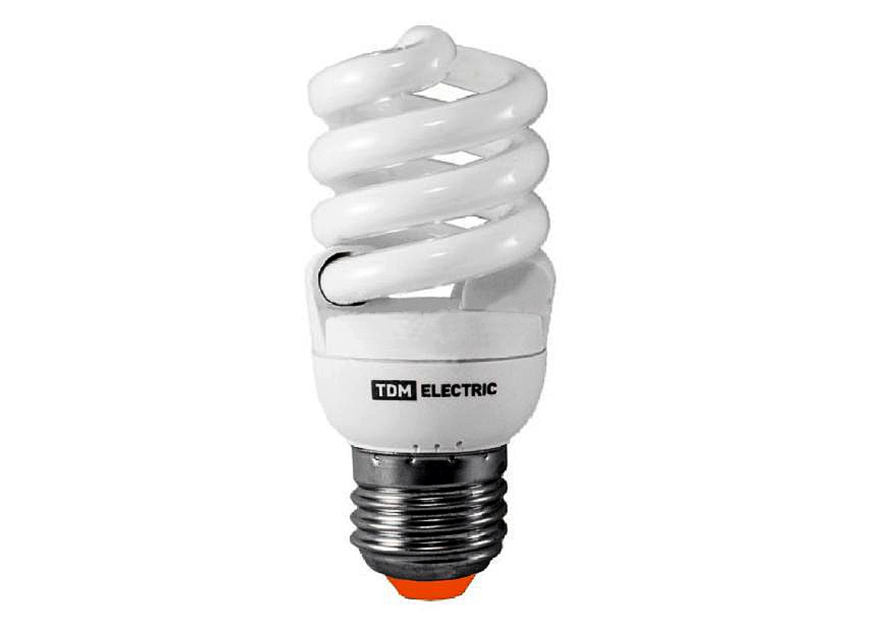 Лампа энергосберегающая КЛЛ-FSТ2-15 Вт-2700 К–Е27 (42х103 мм) - SQ0323-0063 - TDM