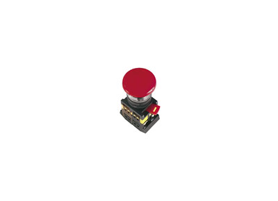 Кнопка AEAL22 'Грибок'с фиксацией красный d22мм 240В 1з+1р - BBG60-AEAL-K04 - ИЭК